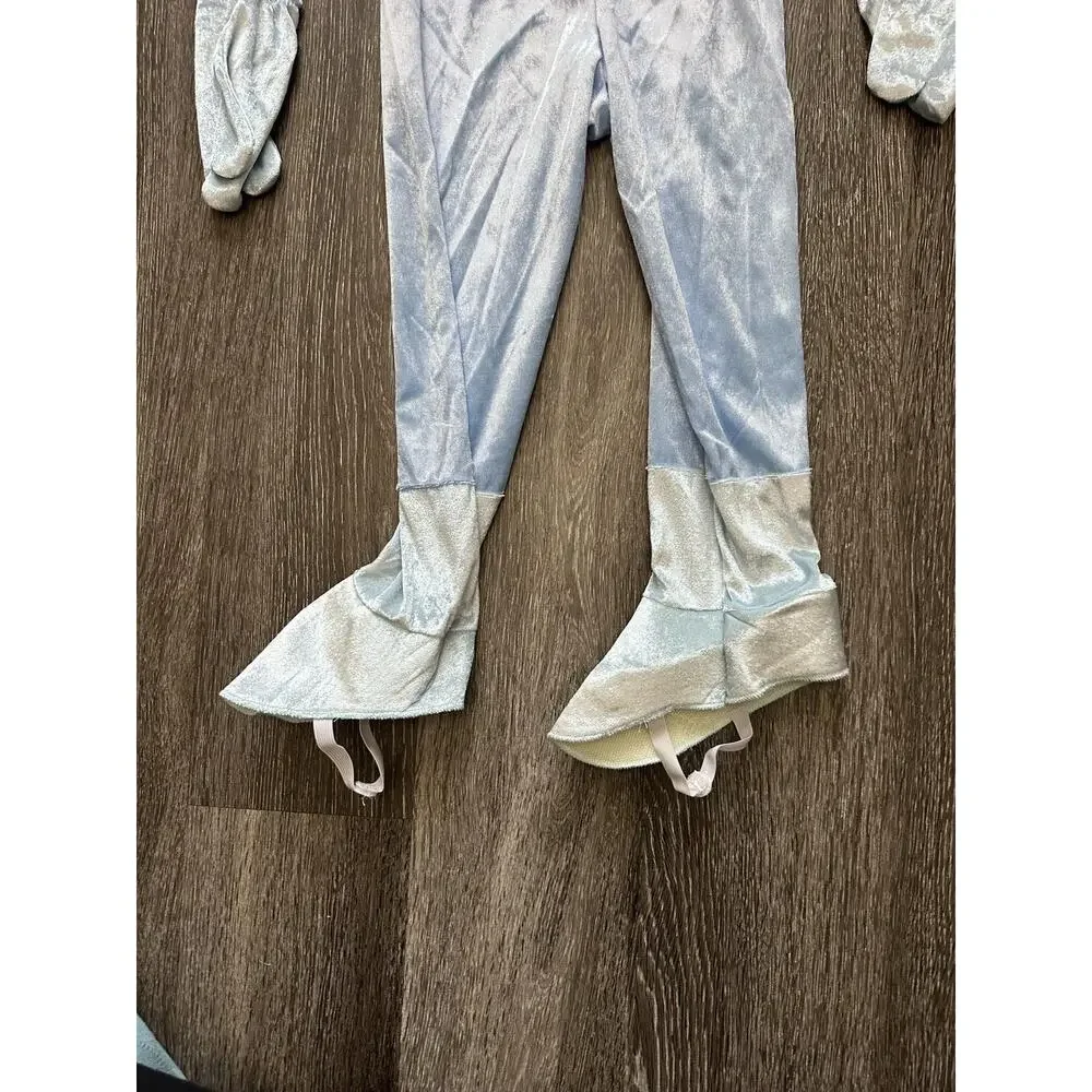 Disguise Bluey Deluxe Costume Jumpsuit Girls M Blue One Piece Gloves Tail New